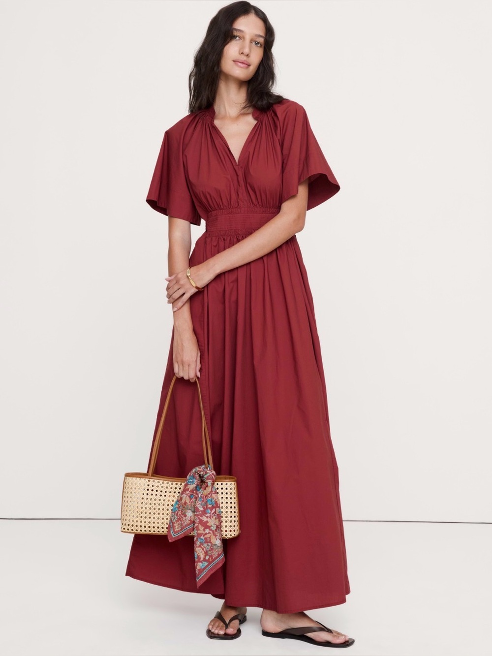 NWT Banana Republic  XL tie back maxi dress